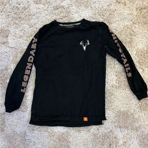 Legendary Whitetails Black Long Sleeve Shirt with Deer Logo